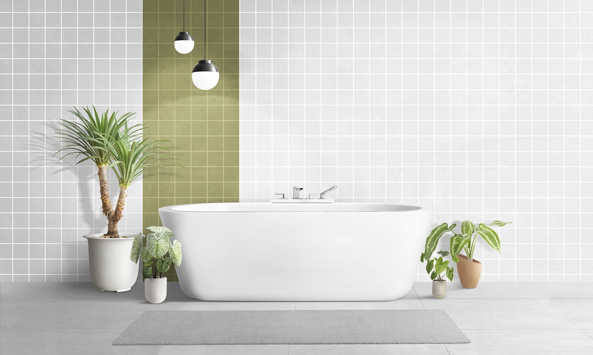 Modern bathroom authentic interior design